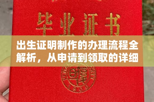 呼图壁出生证明制作的办理流程全解析，从申请到领取的详细指南